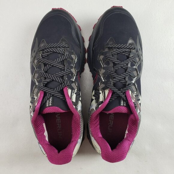 Saucony Peregrine 8 Running Shoe Womens 10.5 Black Vibram Trail Ice Snow Sneaker - Picture 9 of 13